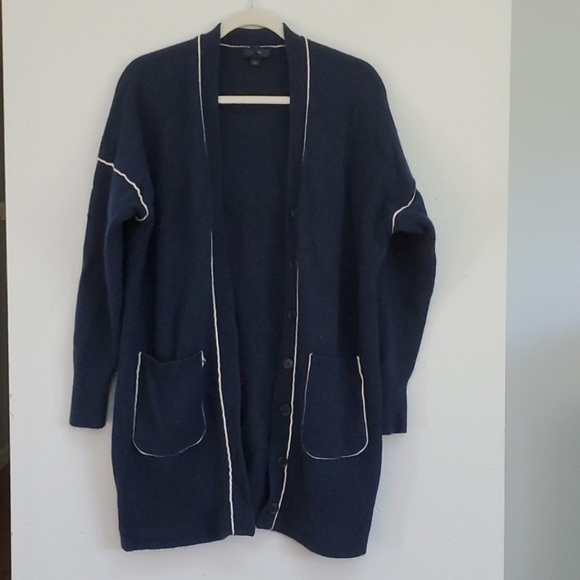 J. Crew Sweaters - J. Crew wool cashmere blend longline nautical cardigan